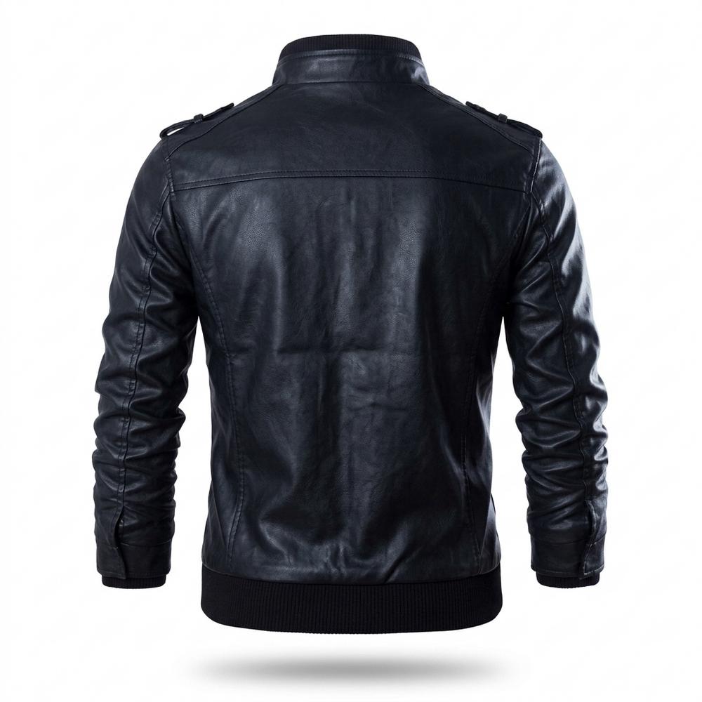 Lederjacken Outlet24 - Remen | Gefüttert Tailliert Lederjacke Herren