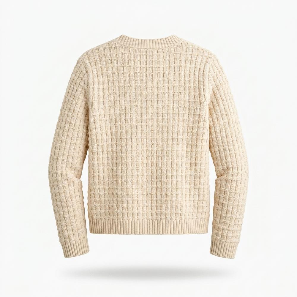 Lederjacken Outlet24 - Eelun | Strukturiert Geknöpft Cardigan Damen