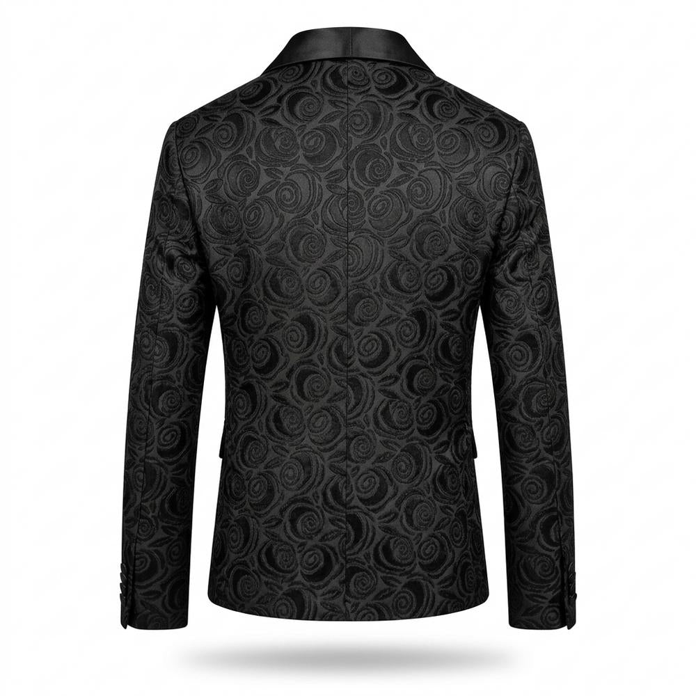 Lederjacken Outlet24 - Ridas | Floral Schalkragen Anzug Herren