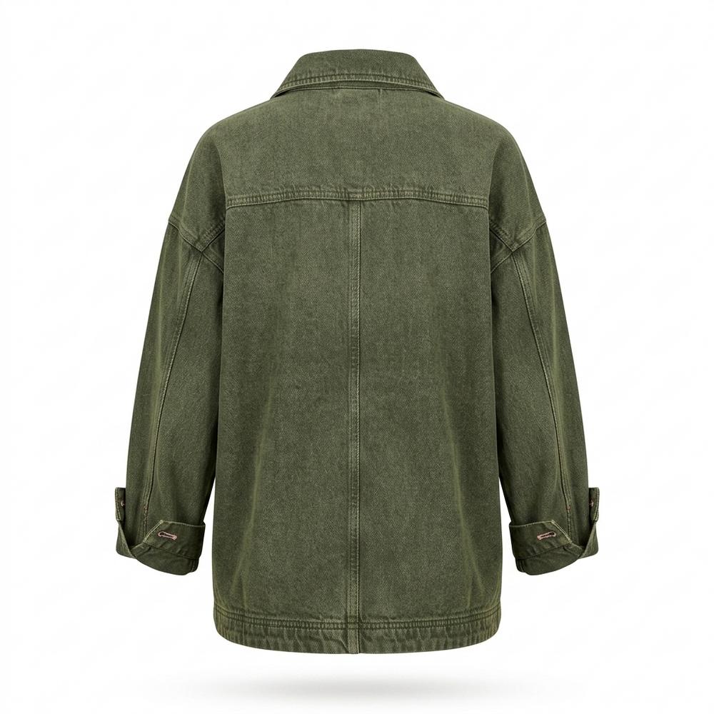 Lederjacken Outlet24 - Suvin | Kastig Geschnittene Baumwoll Jacke Damen