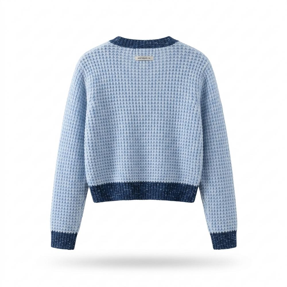 Lederjacken Outlet24 - Kenes | Strukturiert Kurzgeschnitten Cardigan Damen