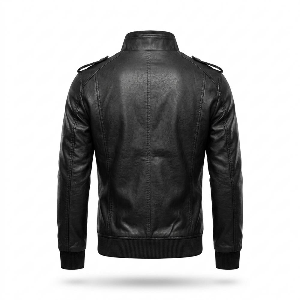 Lederjacken Outlet24 - Munes | Gesteppt Gefüttert Lederjacke Herren