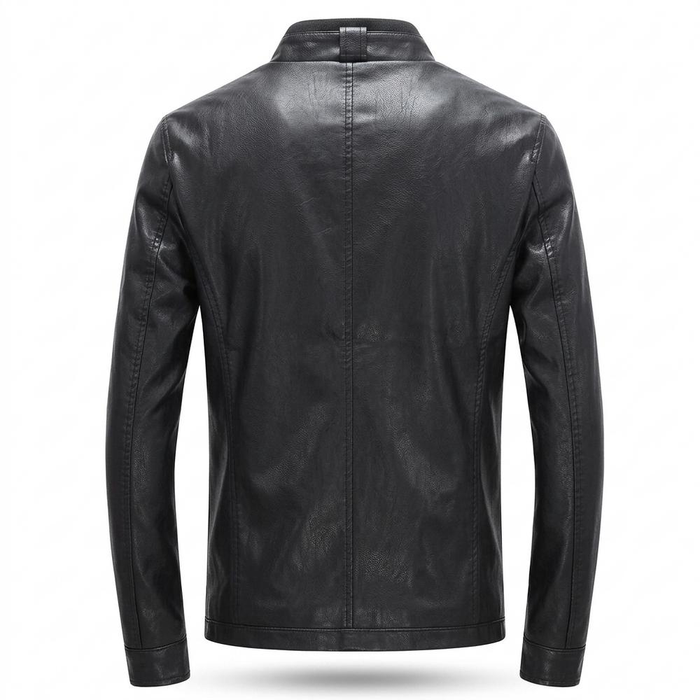 Lederjacken Outlet24 - Verin | Gefüttert Tailliert Lederjacke Herren