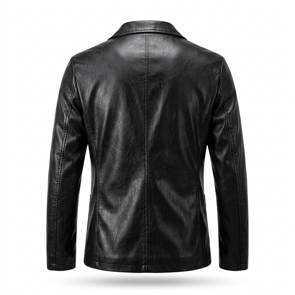 Lederjacken Outlet24 - Vopat | Tailliert Einreihig Lederjacke Herren