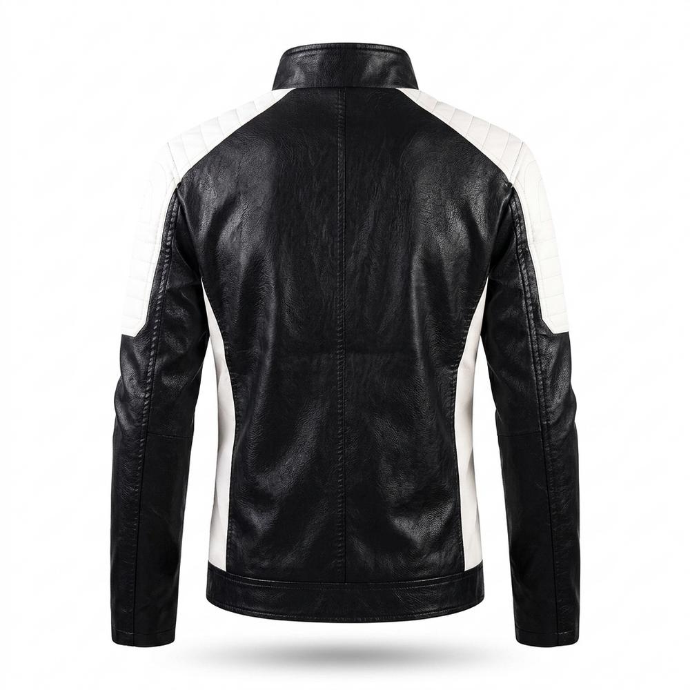 Lederjacken Outlet24 - Sepat | Gefüttert Zweifarbig Lederjacke Herren