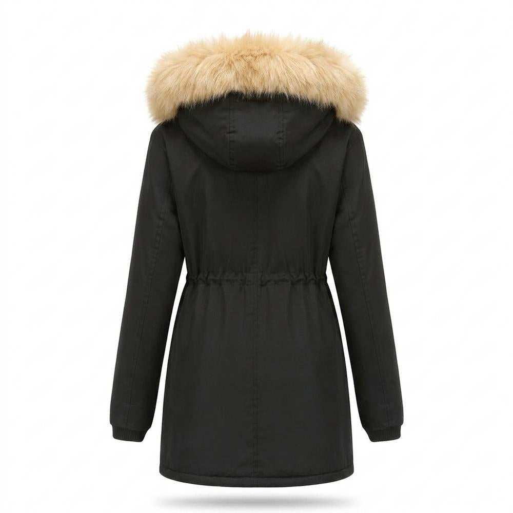 Lederjacken Outlet24 - Tadim | Gefütterter Taillierter Mantel Damen