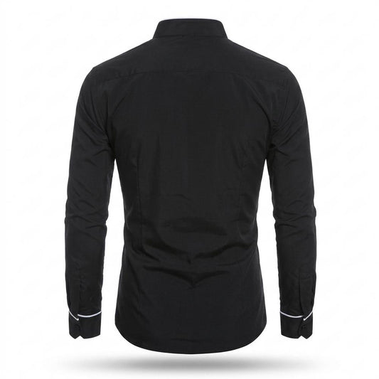 Lederjacken Outlet24 - Eavis | Tailliert Gepaspelt Lederjacke Herren