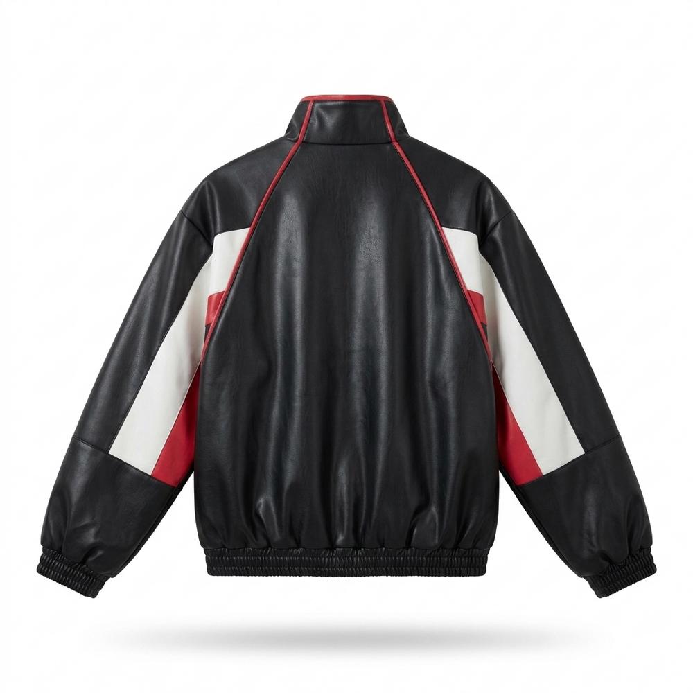 Lederjacken Outlet24 - Artal | Weitgeschnitten Mehrfarbig Lederjacke Unisex