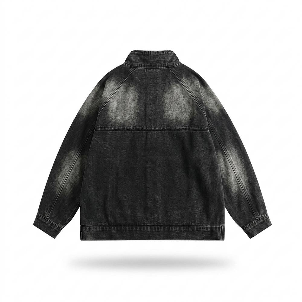 Lederjacken Outlet24 - Lanon | Gewaschene Hochgeschlossene Jacke Unisex