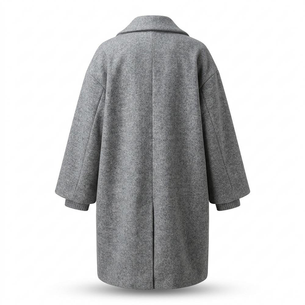 Lederjacken Outlet24 - Eirik | Meliert Langgeschnitten Mantel Damen