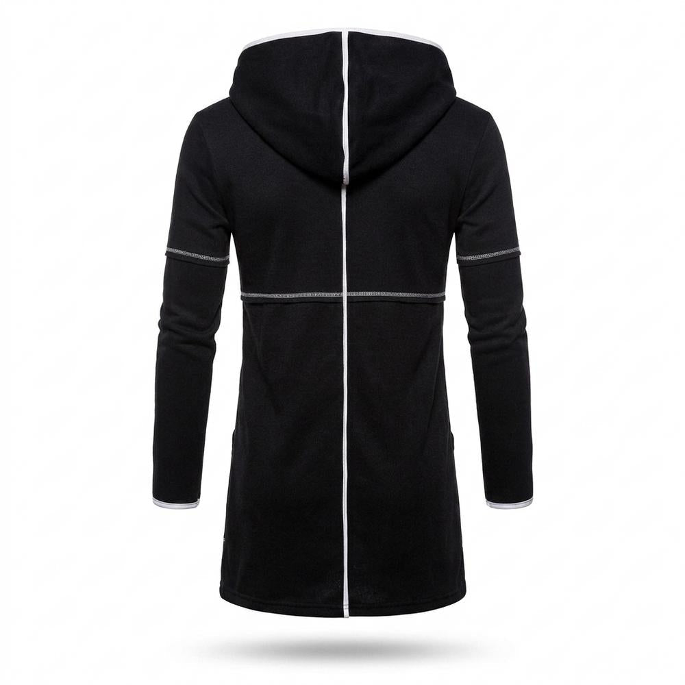 Lederjacken Outlet24 - Eozir | Langgeschnittener Kontrastfarbener Cardigan Herren