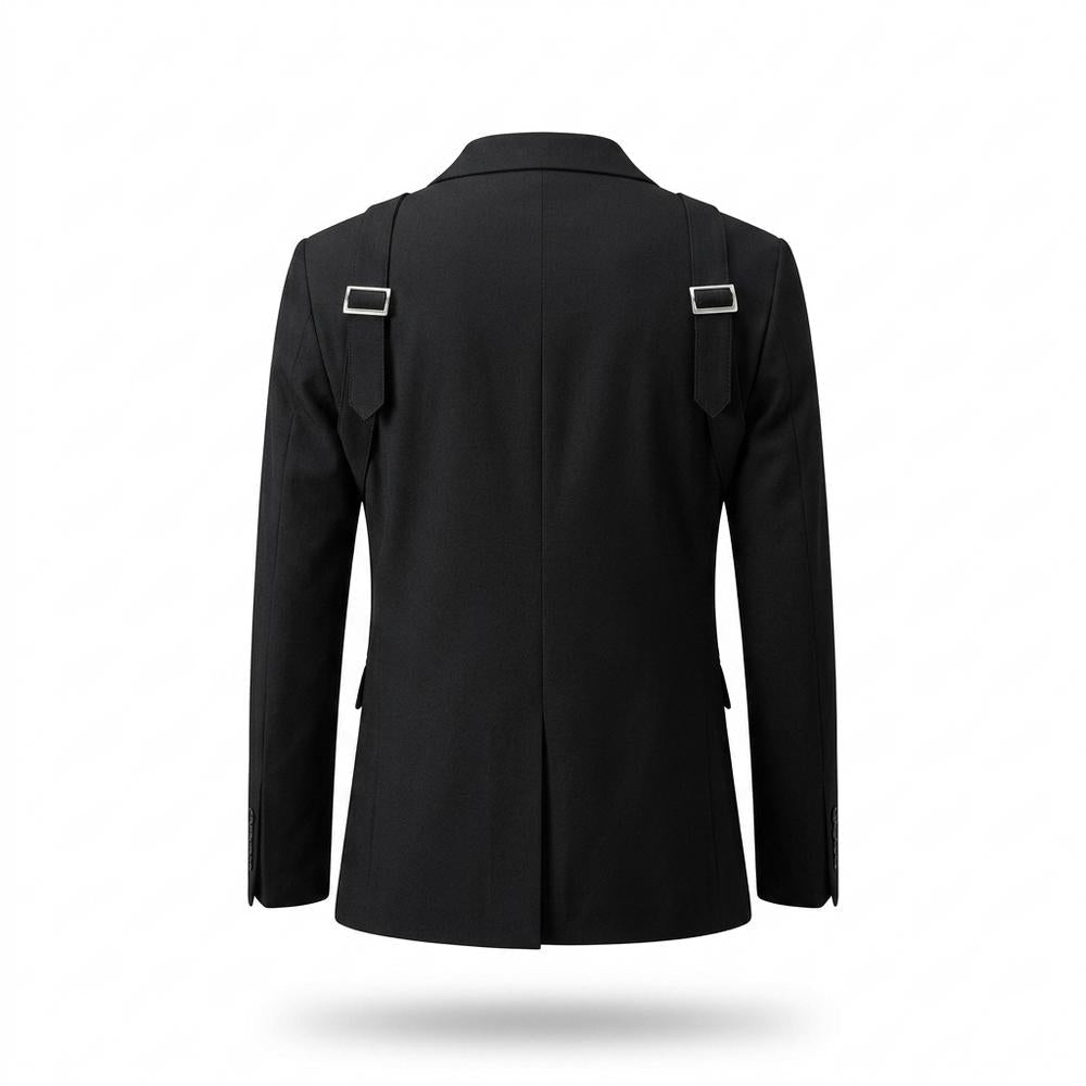 Lederjacken Outlet24 - Sobid | Tailliert Appliziert Anzug Herren