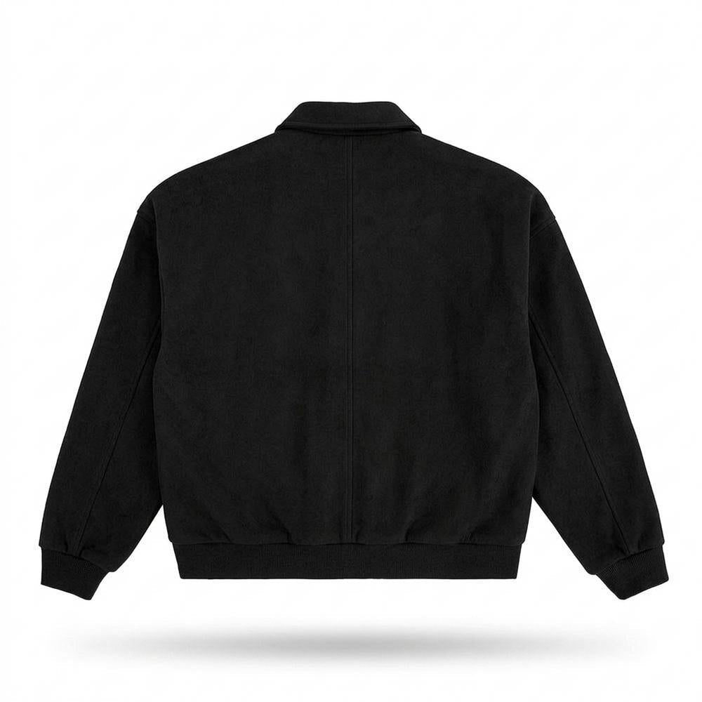 Lederjacken Outlet24 - Kazol | Velourartige Kastige Wildleder-Jacke Unisex