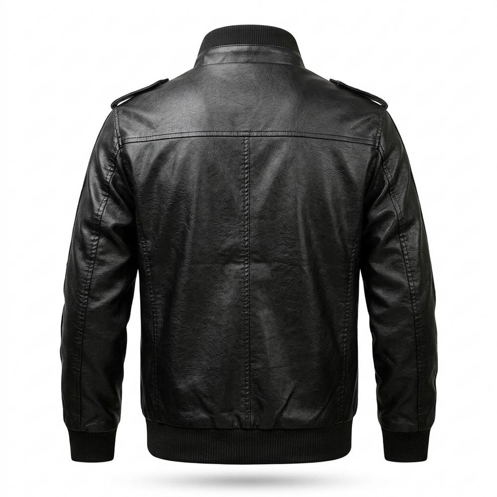 Lederjacken Outlet24 - Nivis | Gefüttert Detailreich Lederjacke Herren