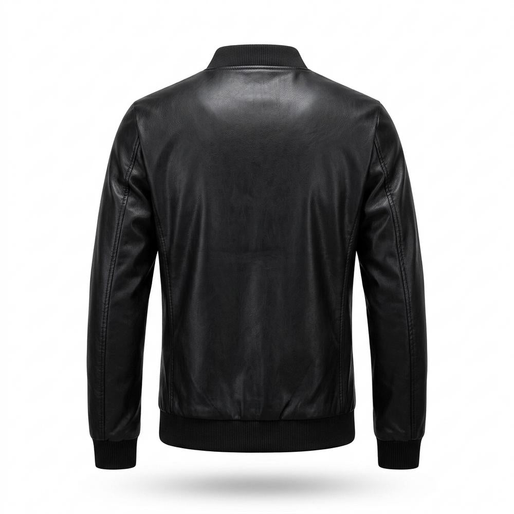 Lederjacken Outlet24 - Lehud | Glatt Tailliert Lederjacke Herren