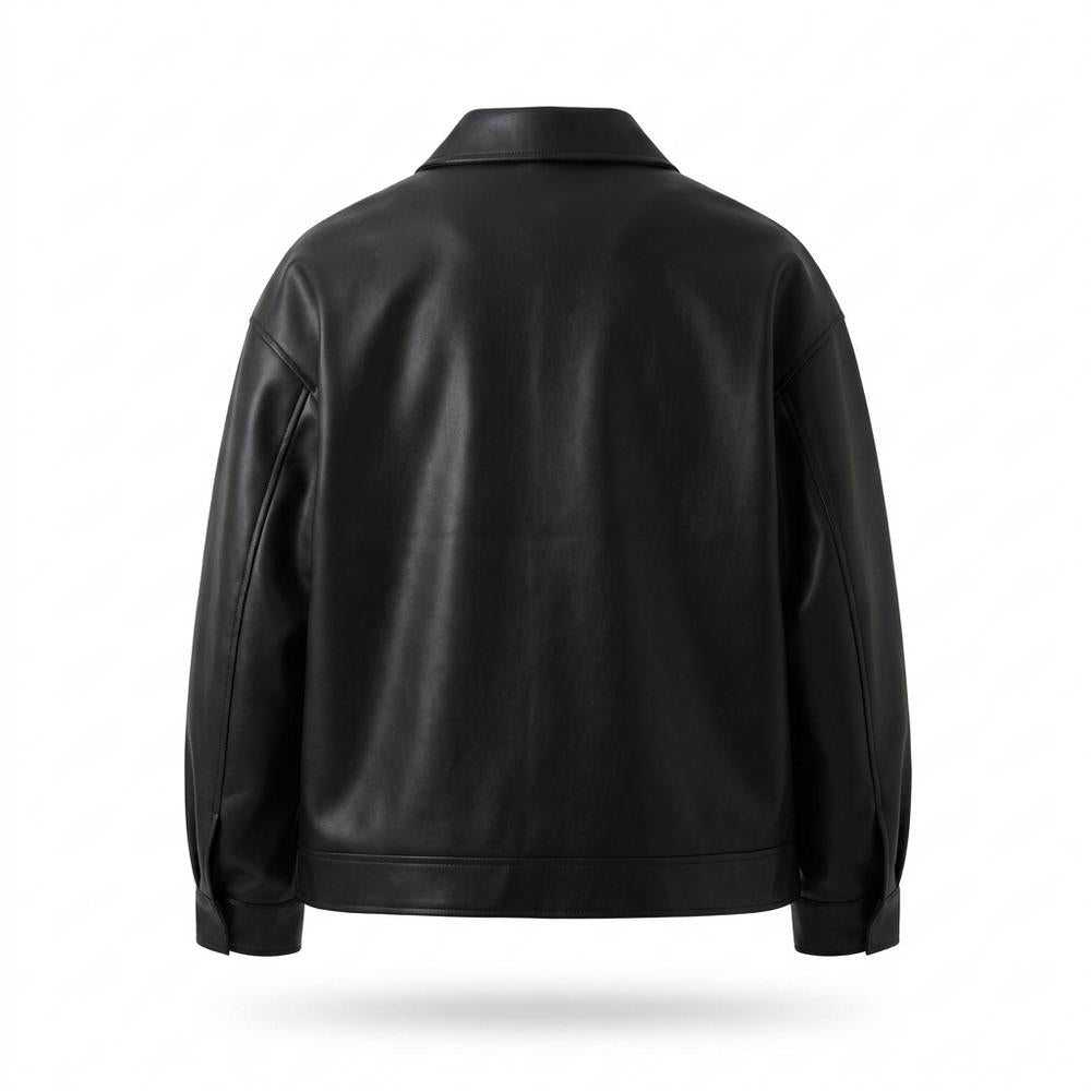 Lederjacken Outlet24 - Dekel | Glatt Weit Lederjacke Herren