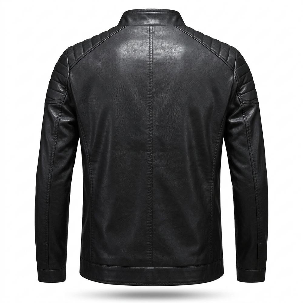 Lederjacken Outlet24 - Yozor | Gesteppt Figurbetont Lederjacke Herren
