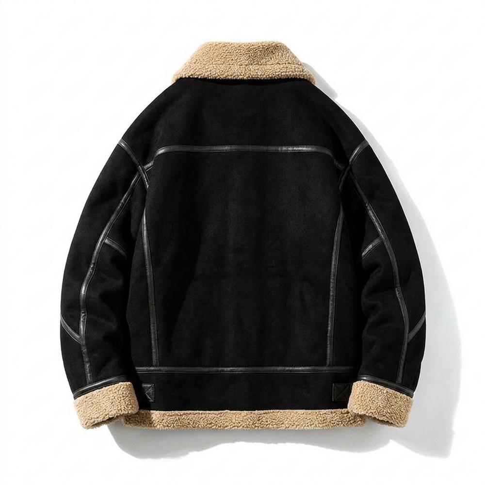 Lederjacken Outlet24 - Zemit | Warm Gefüttert Wildleder-Jacke Herren