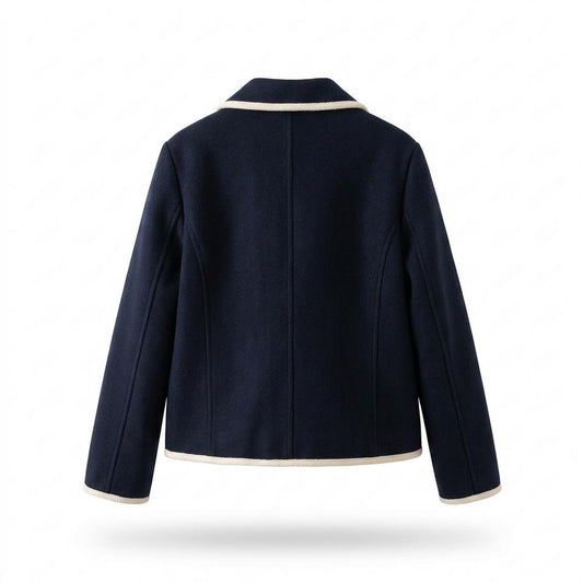 Lederjacken Outlet24 - Mepit | Kontrastfarben Geknöpft Jacke Damen