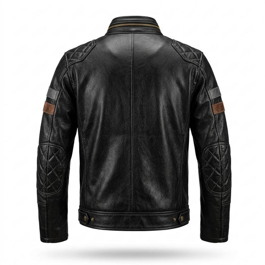 Lederjacken Outlet24 - Kosil | Gesteppte Genarbte Lederjacke Herren