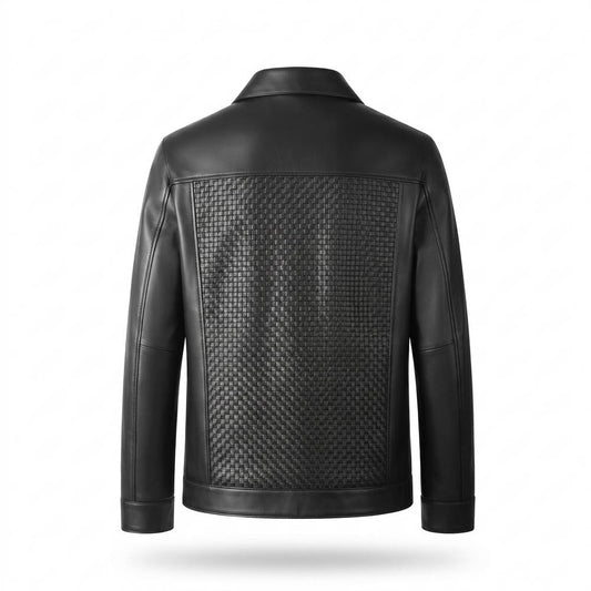 Lederjacken Outlet24 - Corum | Geflochten Gezippt Lederjacke Herren