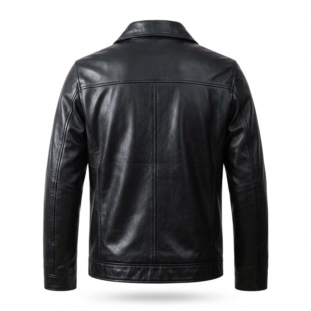 Lederjacken Outlet24 - Dahol | Gesteppt Gefüttert Lederjacke Herren