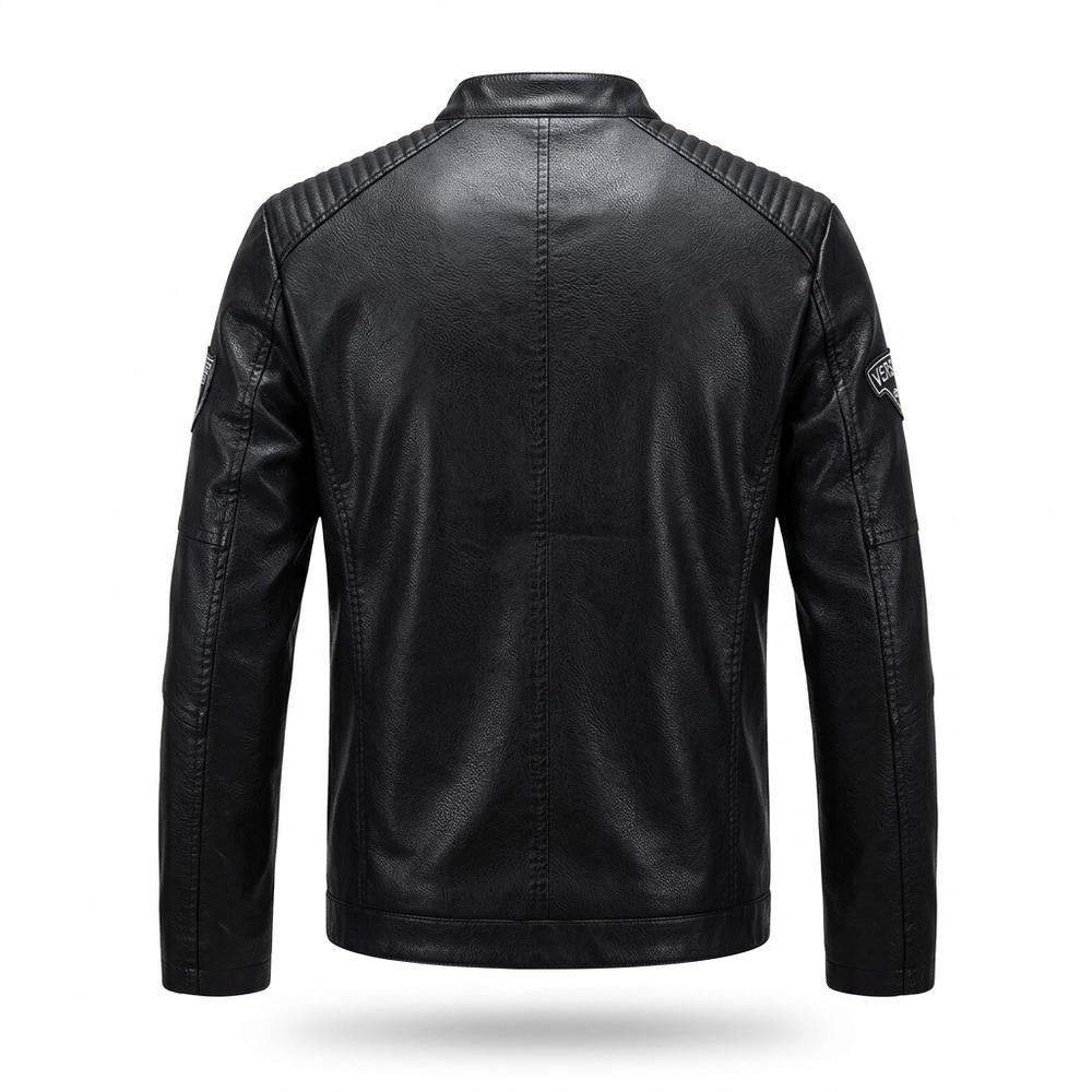 Lederjacken Outlet24 - Nuhav | Gesteppte Taillierte Lederjacke Herren