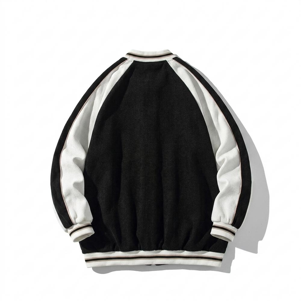 Lederjacken Outlet24 - Tahal | Gerippt Gestreift Jacke Unisex