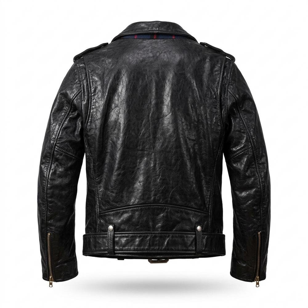 Lederjacken Outlet24 - Sokos | Asymmetrisch Gegürtelt Lederjacke Unisex