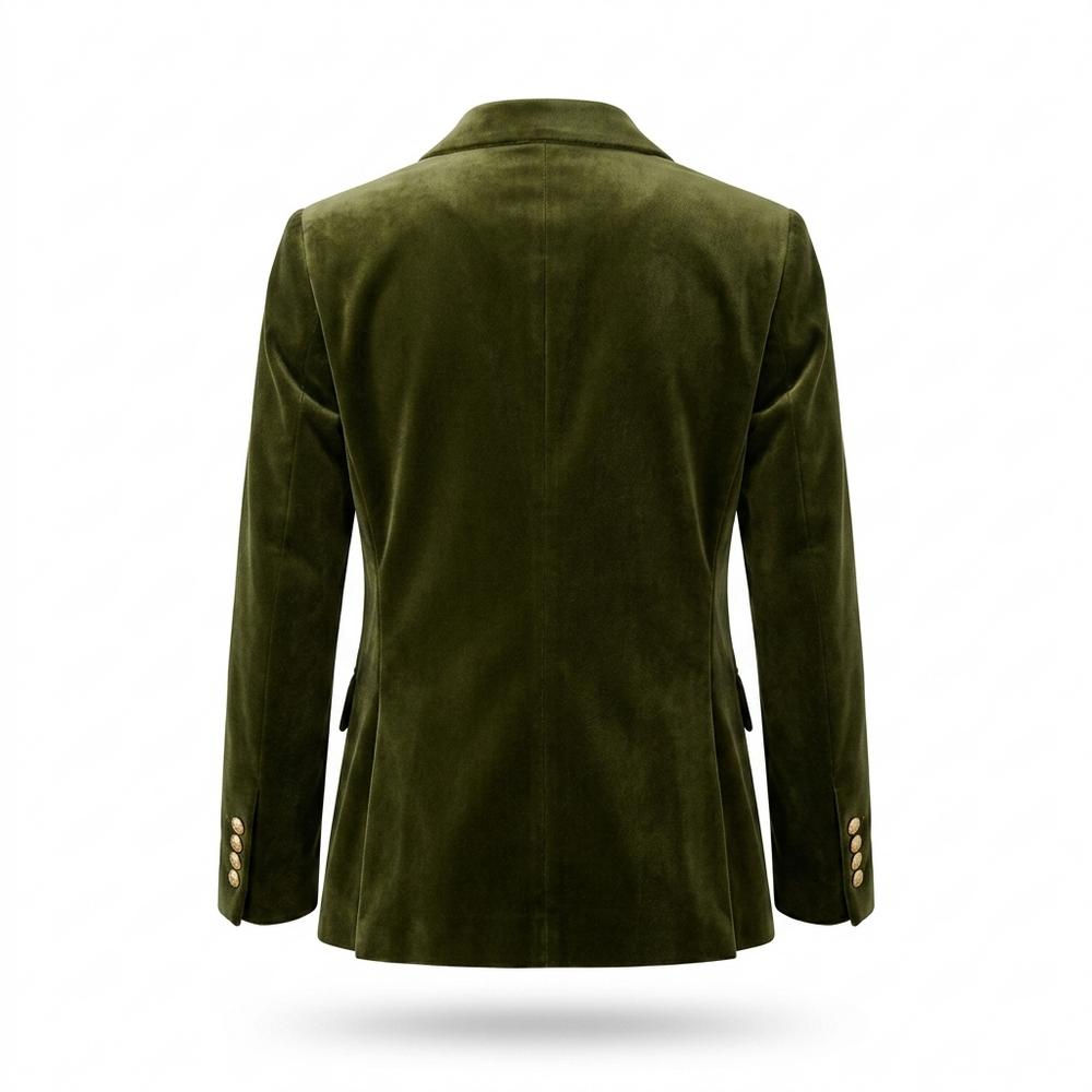 Lederjacken Outlet24 - Yewad | Samtener Taillierter Sakko Damen