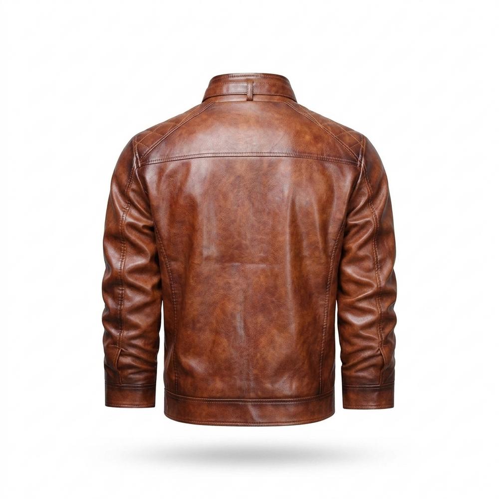 Lederjacken Outlet24 - Sevel | Gesteppt Gefüttert Lederjacke Herren