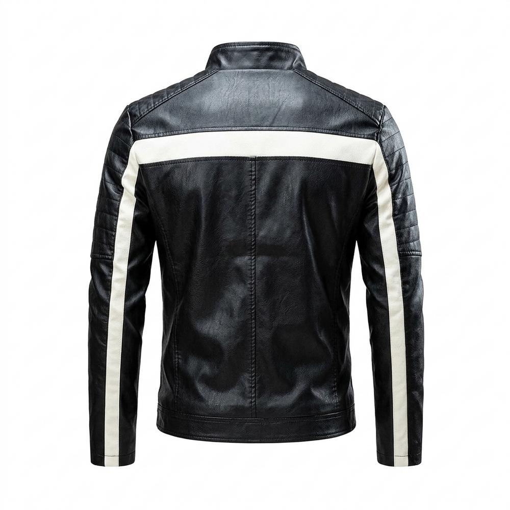 Lederjacken Outlet24 - Eifer | Gesteppt Zweifarbig Lederjacke Herren