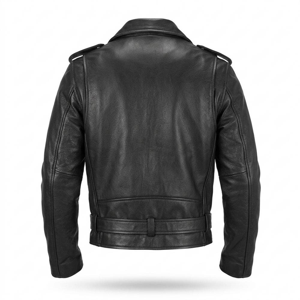Lederjacken Outlet24 - Nulid | Asymmetrische Gegürtelte Lederjacke Unisex