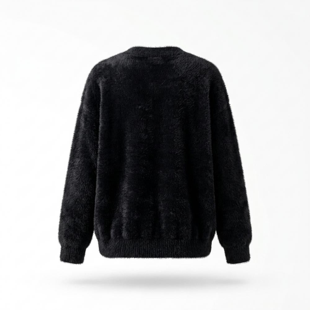 Lederjacken Outlet24 - Cimok | Flauschige Langärmlige Strickjacke Damen