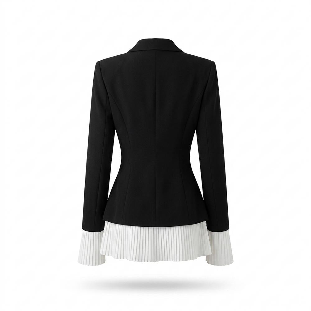 Lederjacken Outlet24 - Cesut | Tailliertes Plissiertes Kleid Damen