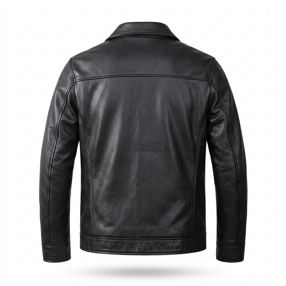 Lederjacken Outlet24 - Zesil | Genarbte Gefütterte Lederjacke Herren