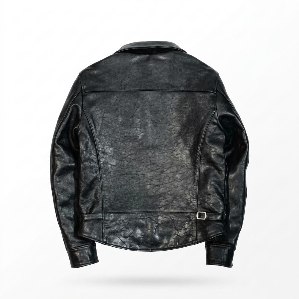 Lederjacken Outlet24 - Zatus | Gefüttert Genarbt Lederjacke Herren