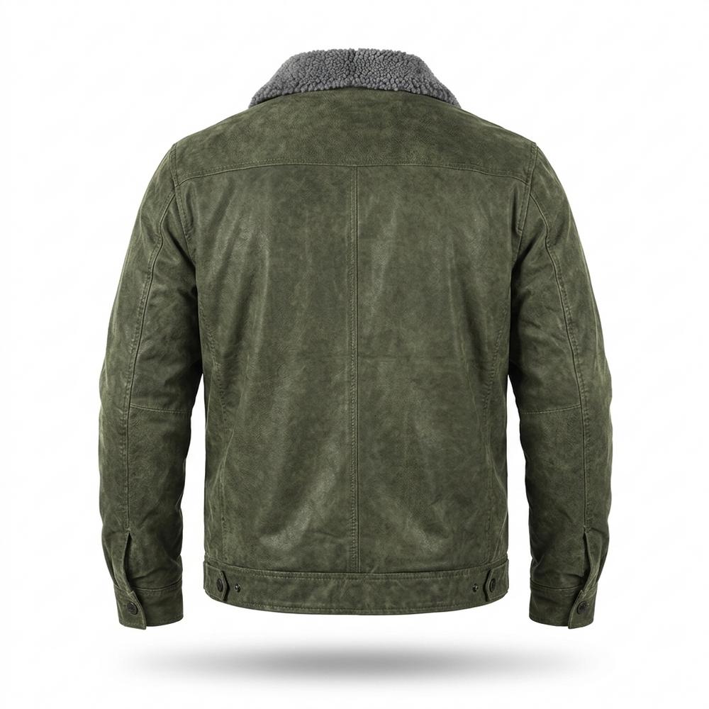 Lederjacken Outlet24 - Duses | Gefütterte Veloursartige Wildleder-Jacke Herren