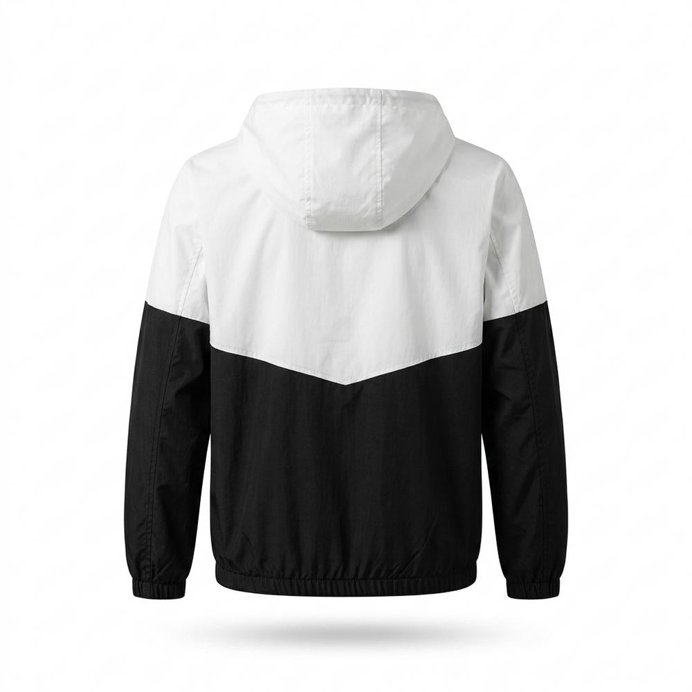 Lederjacken Outlet24 - Retev | Zweifarbige Kapuzen Jacke Unisex