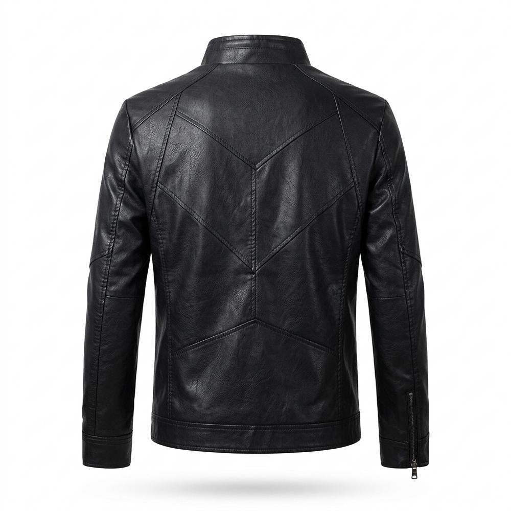 Lederjacken Outlet24 - Virel | Gesteppt Tailliert Lederjacke Herren