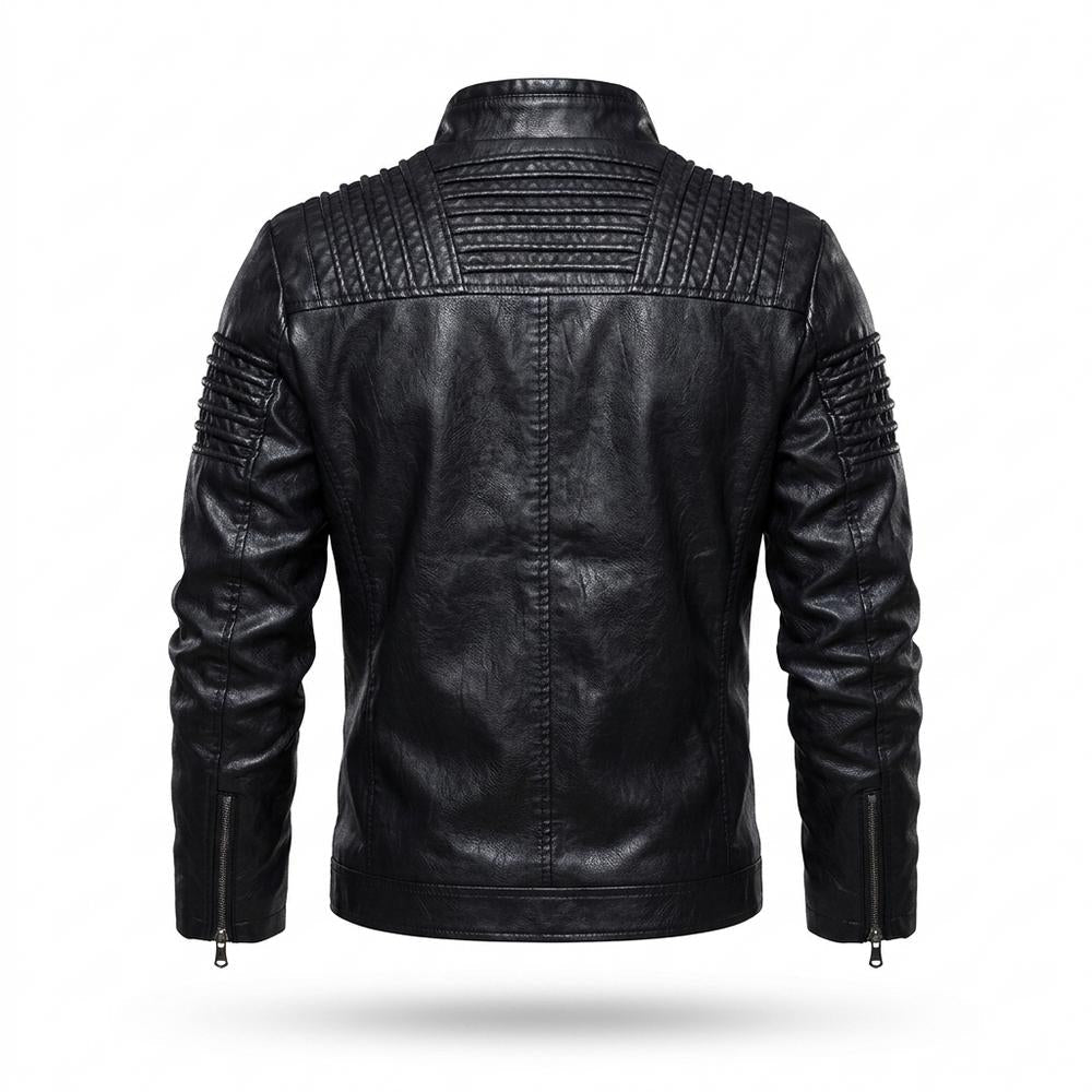 Lederjacken Outlet24 - Vofok | Gefüttert Gesteppt Lederjacke Herren