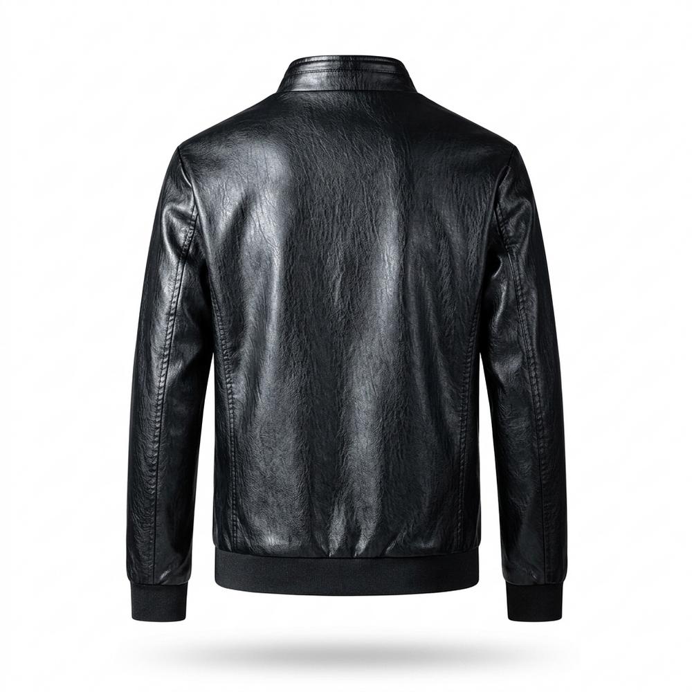 Lederjacken Outlet24 - Zimim | Strukturierte Gefütterte Lederjacke Herren
