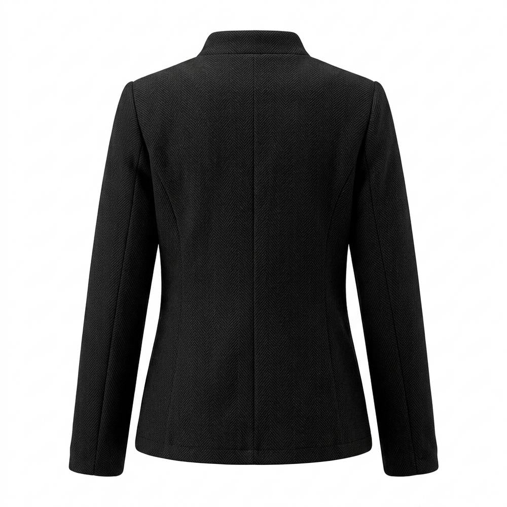 Lederjacken Outlet24 - Kupem | Kragenlos Strukturiert Jacke Damen