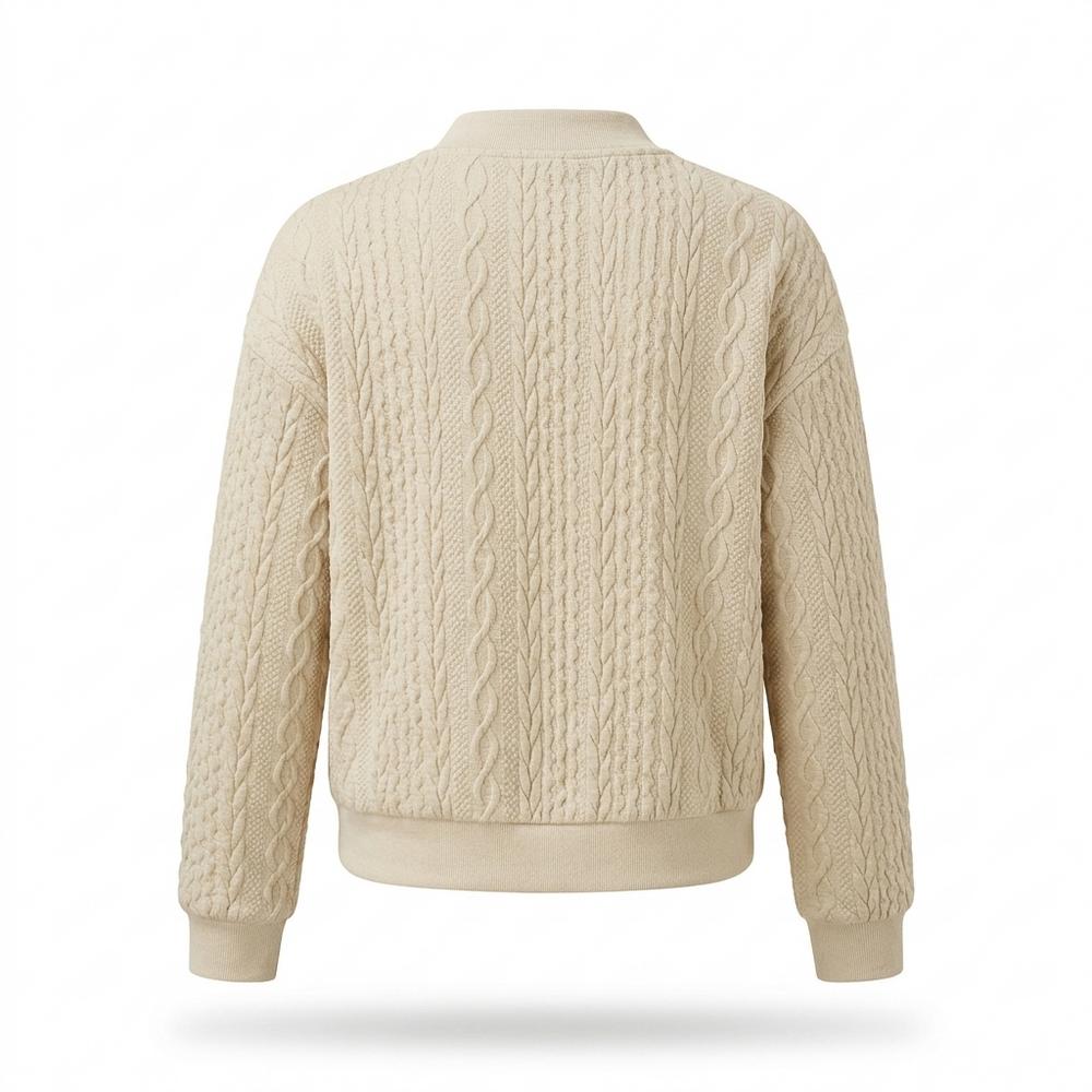 Lederjacken Outlet24 - Mikot | Strukturiert Gestrickt Jacke Damen