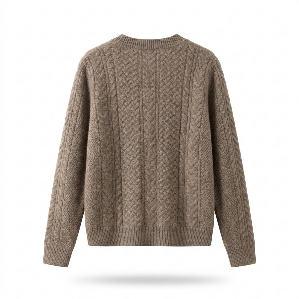 Lederjacken Outlet24 - Domer | Gestrickt Strukturiert Cardigan Damen