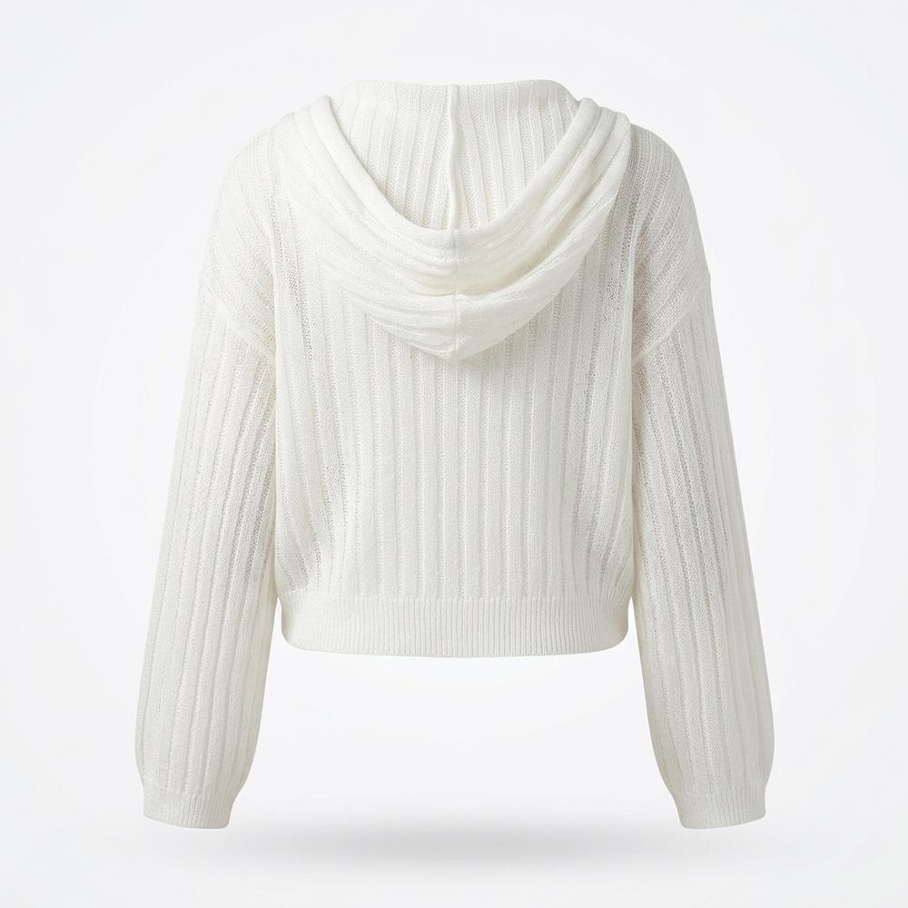 Lederjacken Outlet24 - Vikok | Transparent Langärmlig Strickjacke Damen