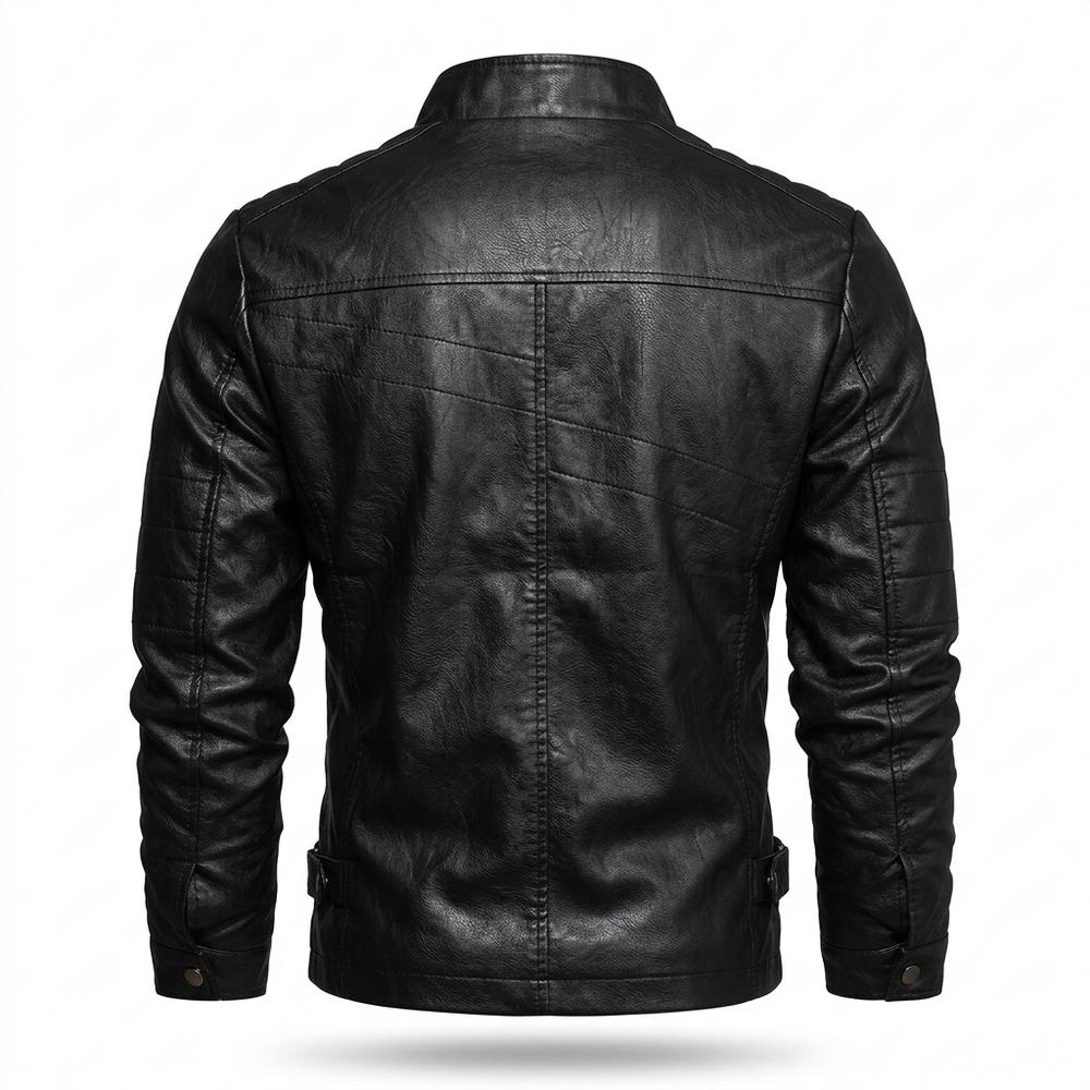 Lederjacken Outlet24 - Dunod | Tailliert Gesteppt Lederjacke Herren