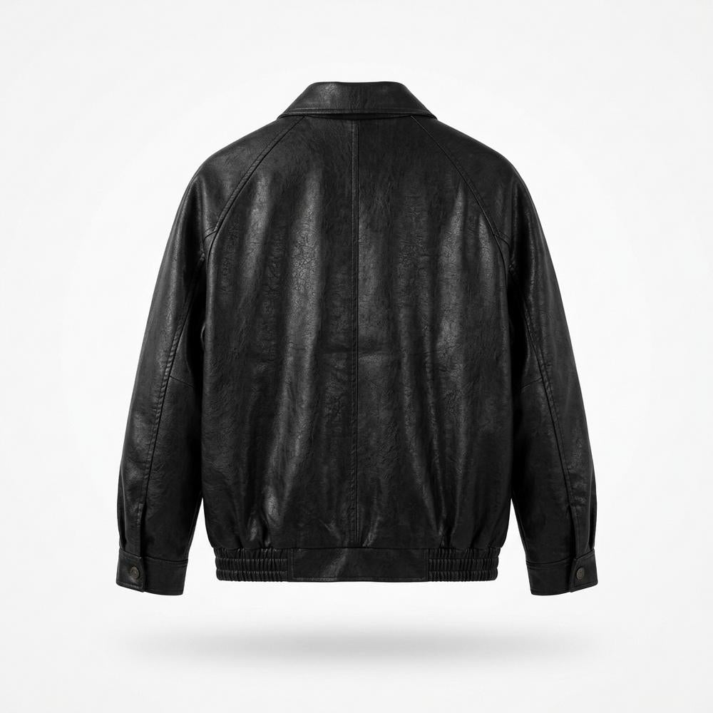Lederjacken Outlet24 - Dapat | Gekragte Elastische Lederjacke Herren