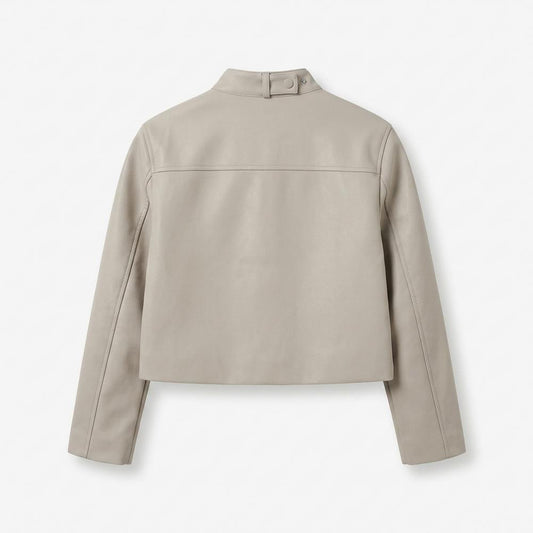 Lederjacken Outlet24 - Rugok | Kurze Taillierte Jacke Damen