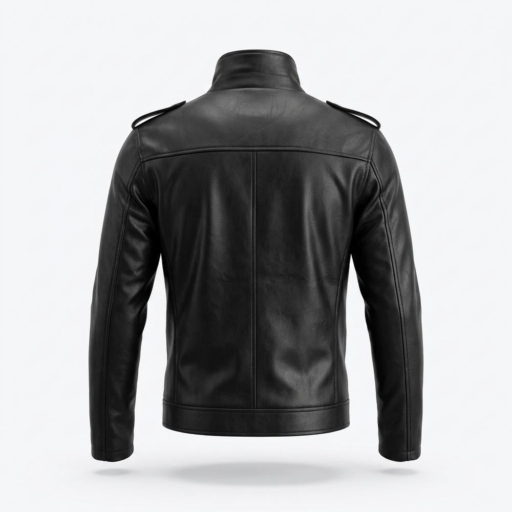 Lederjacken Outlet24 - Ceked | Asymmetrische Gegürtete Lederjacke Unisex